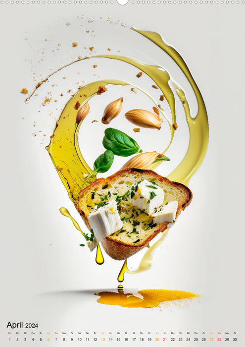 Olivenöl lecker und gesund (CALVENDO Wandkalender 2024)