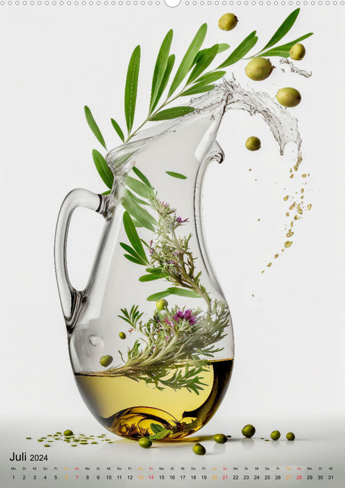 Olive oil delicious and healthy (CALVENDO wall calendar 2024) 