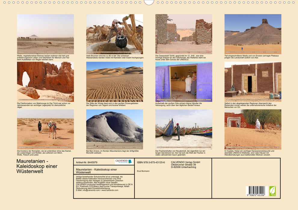 Mauritania - Kaleidoscope of a desert world (CALVENDO wall calendar 2024) 