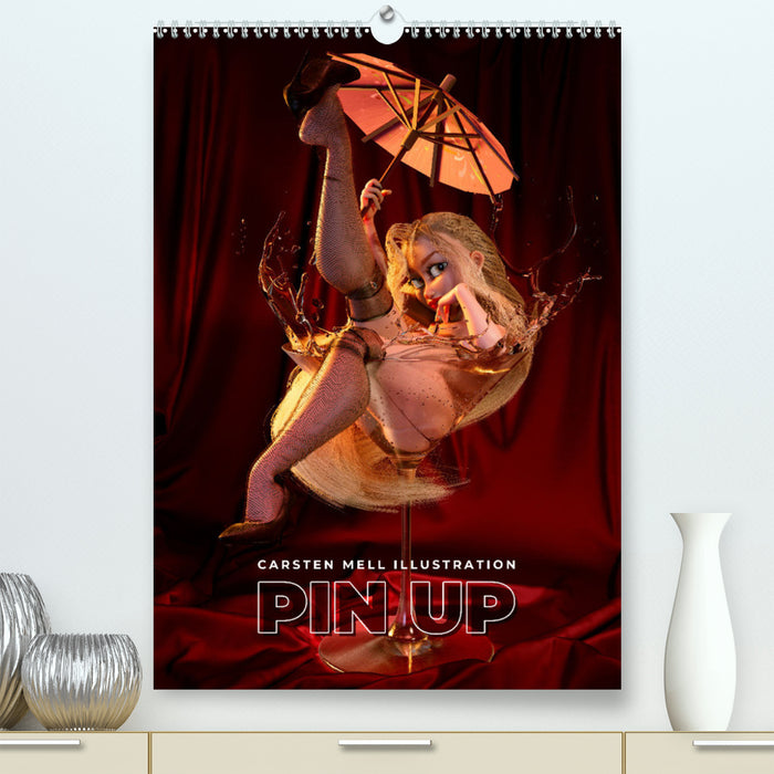 Pin Up Kalender Carsten Mell (CALVENDO Premium Wandkalender 2024)
