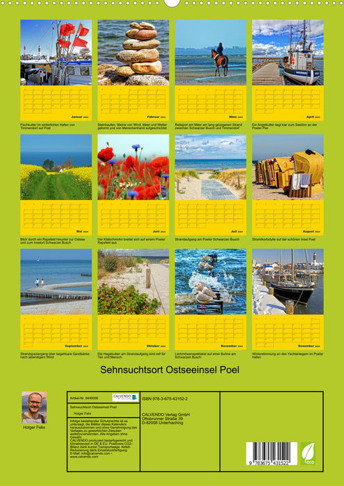 Place of longing: Baltic Sea island of Poel (CALVENDO Premium Wall Calendar 2024) 