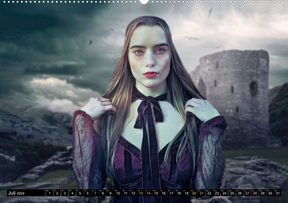 Vampire Creatures of Darkness (CALVENDO Wall Calendar 2024) 