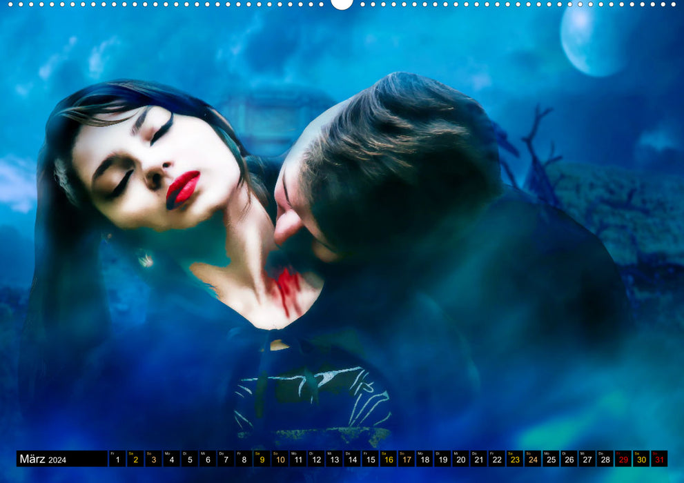Vampire Kreaturen der Dunkelheit (CALVENDO Premium Wandkalender 2024)