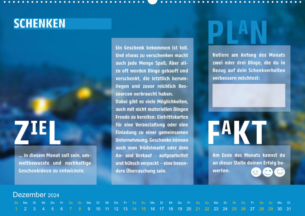 Environmental Protection. Do not talk. Make! (CALVENDO Premium Wall Calendar 2024) 