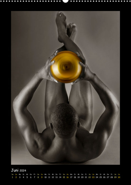 Golden Ball male nudes exquisite (CALVENDO wall calendar 2024) 