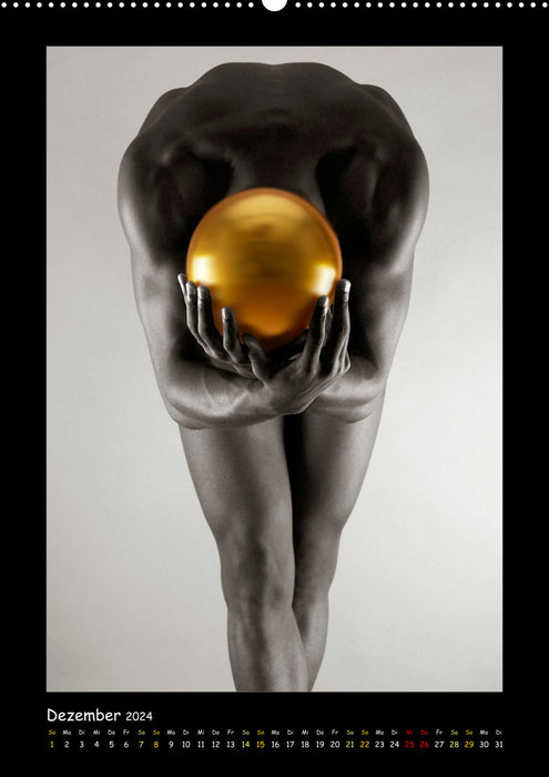 Golden Ball male nudes exquisite (CALVENDO Premium Wall Calendar 2024) 