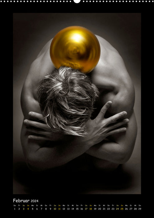 Golden Ball Männerakte exquisit (CALVENDO Premium Wandkalender 2024)