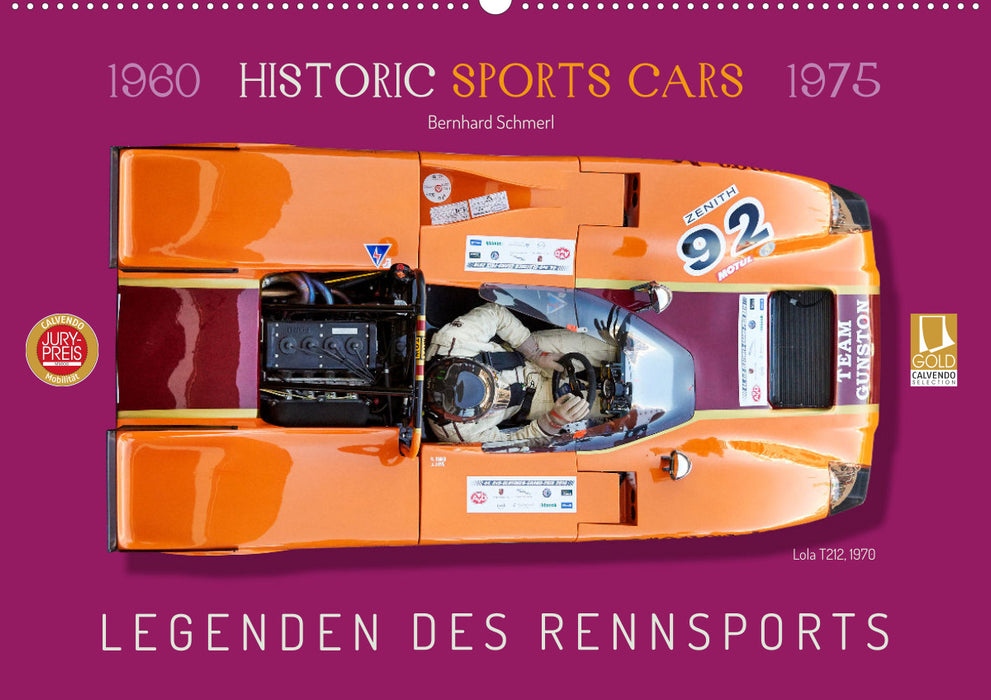 Legends of Racing Historic Sports Cars 1960-1975 (CALVENDO Wall Calendar 2024) 