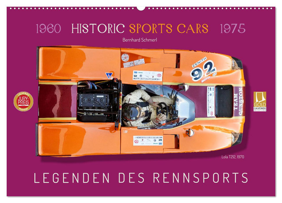 Legenden des Rennsports Historic Sports Cars 1960-1975 (CALVENDO Wandkalender 2024)