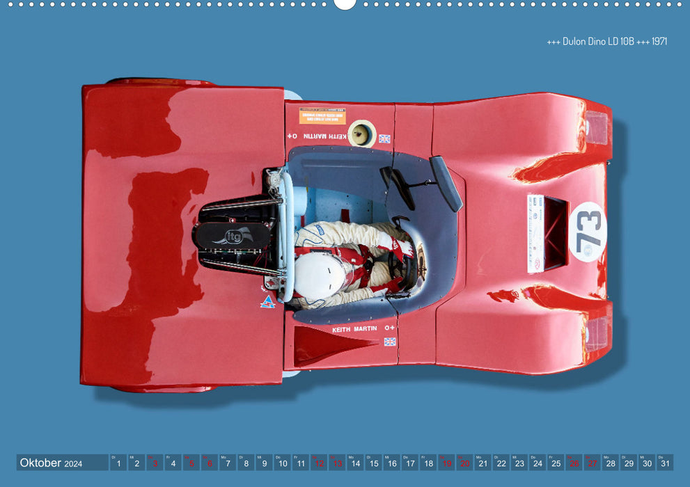 Legends of Racing Historic Sports Cars 1960-1975 (CALVENDO Wall Calendar 2024) 