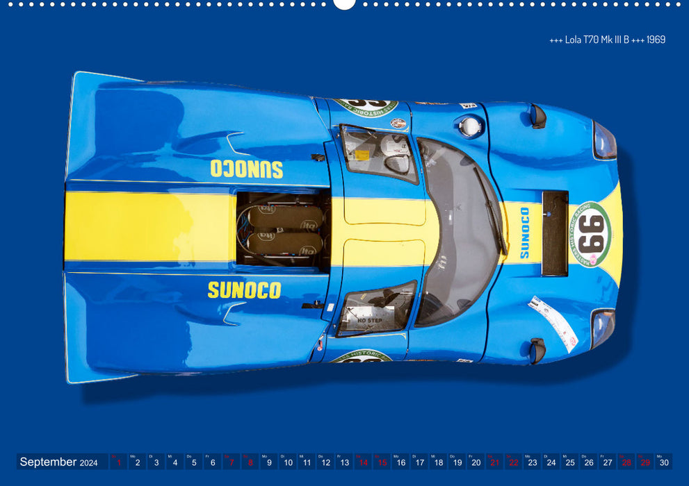 Legenden des Rennsports  Historic Sports Cars 1960-1975 (CALVENDO Wandkalender 2024)