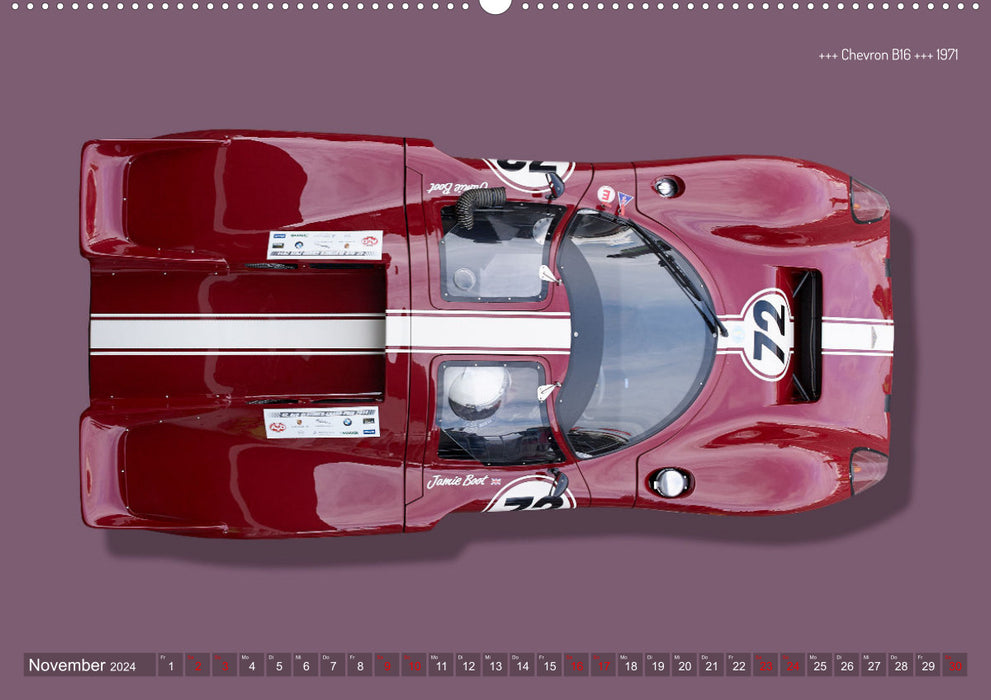 Legends of Racing Historic Sports Cars 1960-1975 (CALVENDO Premium Wall Calendar 2024) 