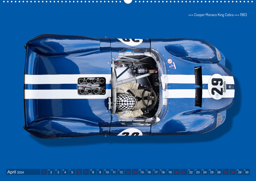 Legenden des Rennsports  Historic Sports Cars 1960-1975 (CALVENDO Premium Wandkalender 2024)