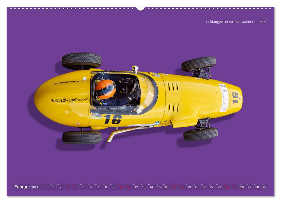 Légendes des courses - Formule Junior 1955-1965 (calendrier mural CALVENDO 2024) 