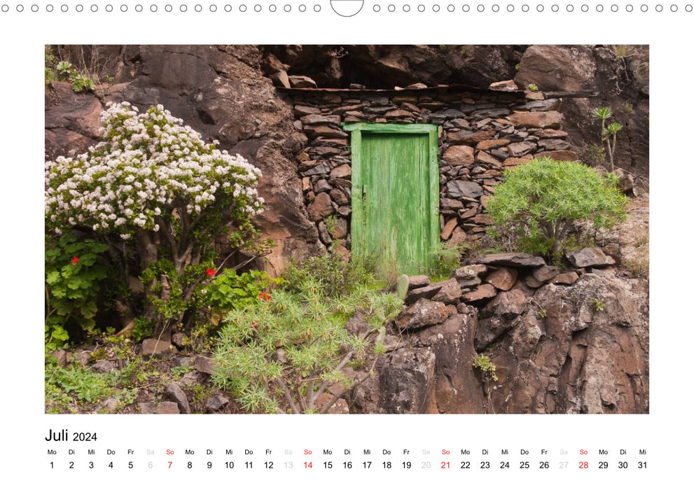La Gomera - Island of the Blissful (CALVENDO Wall Calendar 2024) 