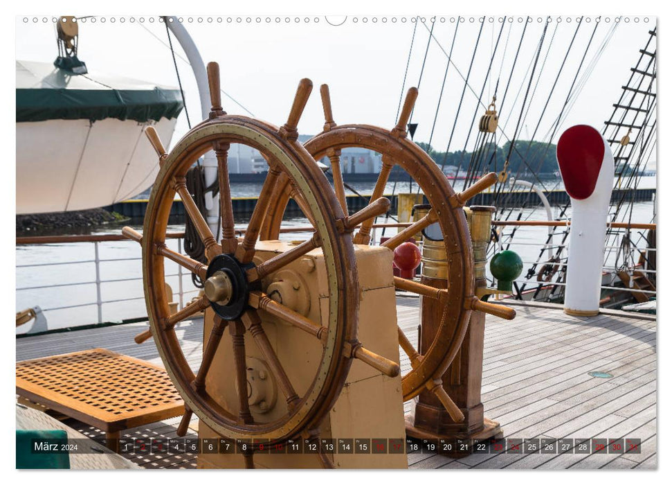 Letztes deutsches Vollschiff DAS SCHULSCHIFF DEUTSCHLAND (CALVENDO Wandkalender 2024)