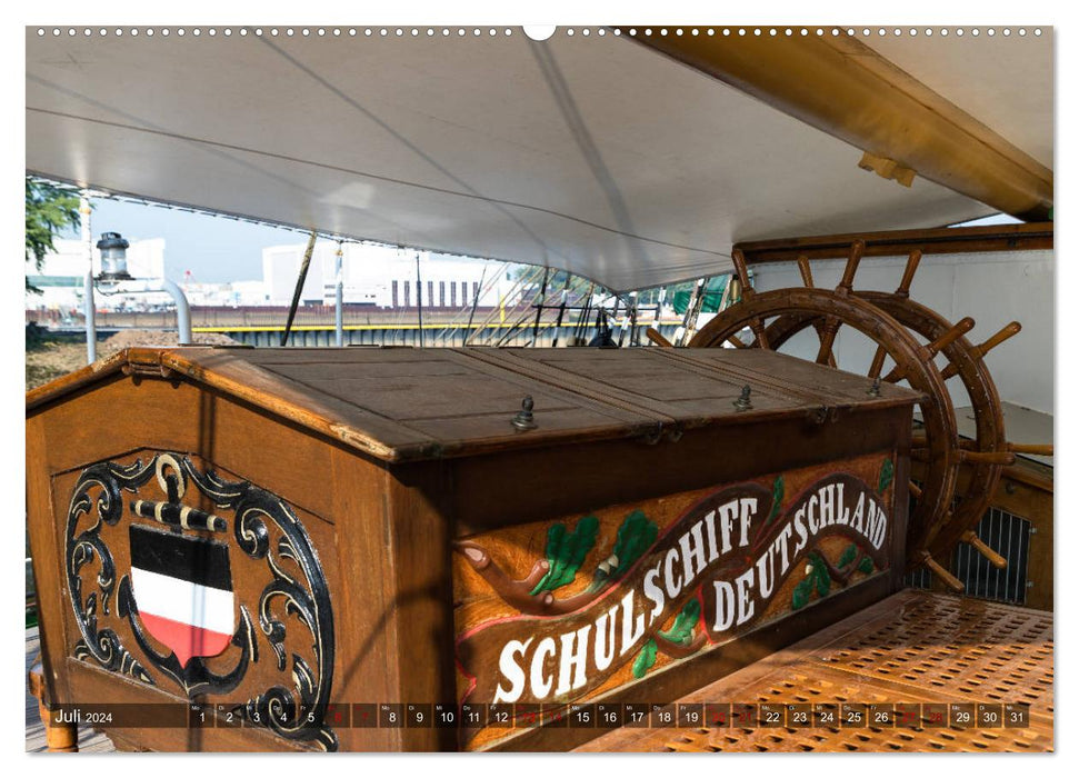 Dernier navire allemand grandeur nature THE SCHULSCHIFF GERMANY (Calvendo Premium Wall Calendar 2024) 