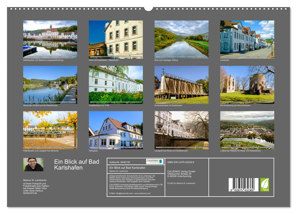 Ein Blick auf Bad Karlshafen (CALVENDO Premium Wandkalender 2024)