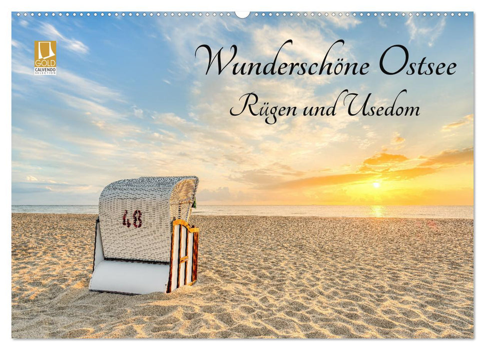 Wunderschöne Ostsee Rügen und Usedom (CALVENDO Wandkalender 2024)