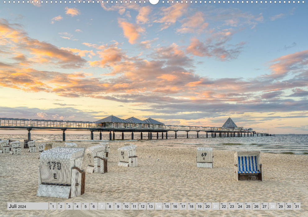 Beautiful Baltic Sea Rügen and Usedom (CALVENDO wall calendar 2024) 