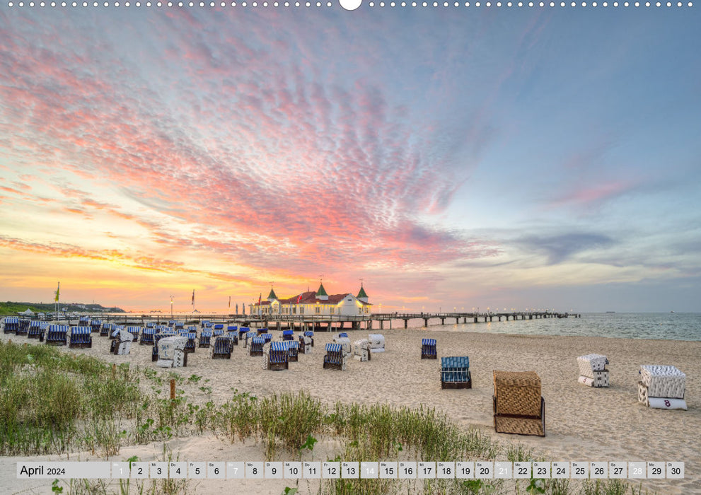 Beautiful Baltic Sea Rügen and Usedom (CALVENDO Premium Wall Calendar 2024) 