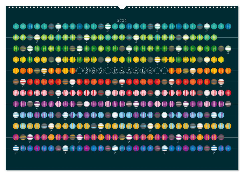 365 Pearls Calendar (CALVENDO Wandkalender 2024)