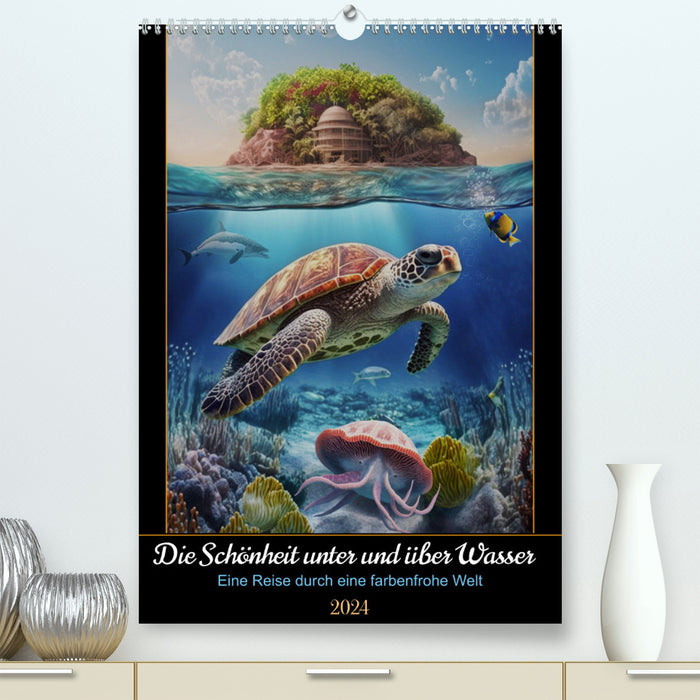 The beauty under and above water (CALVENDO Premium Wall Calendar 2024) 