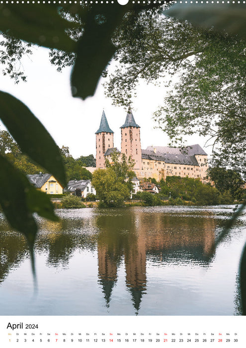 Saxony's castles and palaces with location information (CALVENDO wall calendar 2024) 