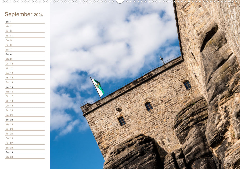 Fortress perspectives - Elbe sandstone (CALVENDO Premium wall calendar 2024) 