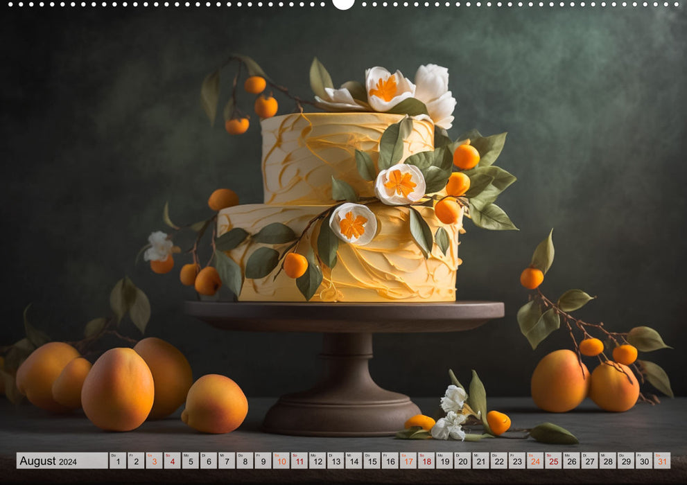 Fine cakes (CALVENDO Premium wall calendar 2024) 