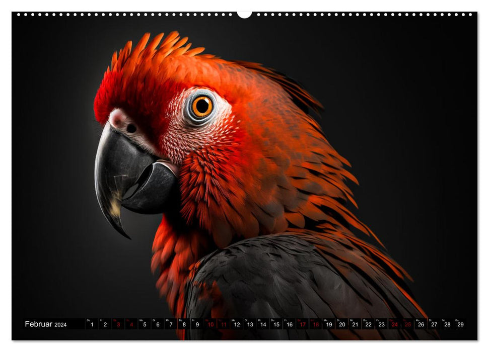 Porträts wilder Tiere (CALVENDO Premium Wandkalender 2024)