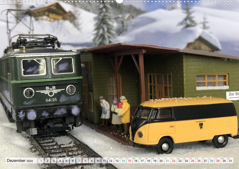 Retro model railway systems (CALVENDO wall calendar 2024) 