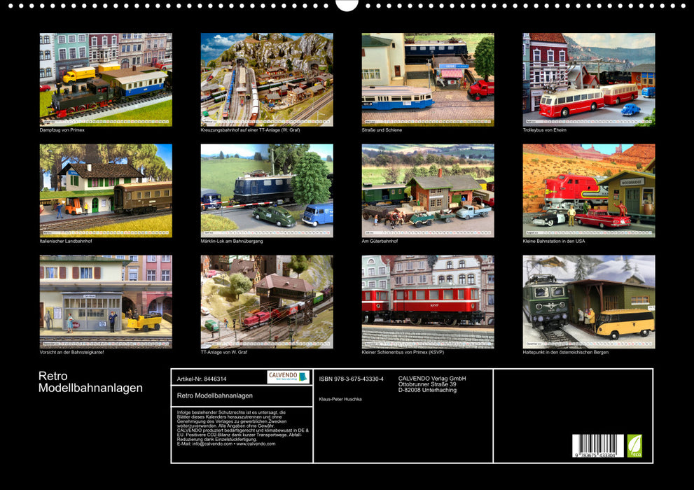 Retro model railway systems (CALVENDO wall calendar 2024) 