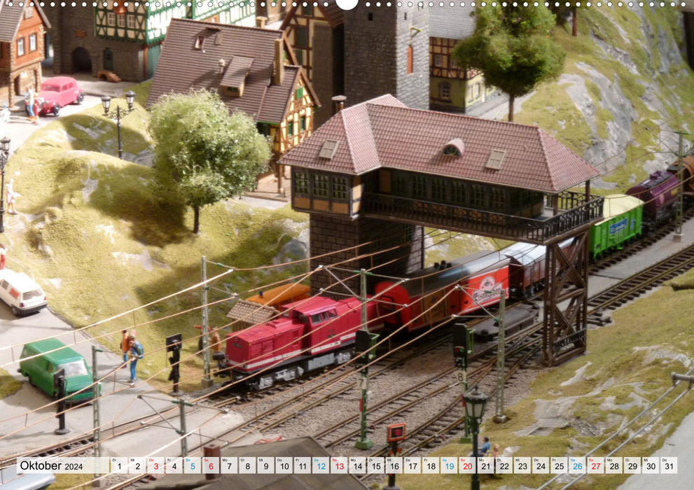 Retro model railway systems (CALVENDO Premium Wall Calendar 2024) 