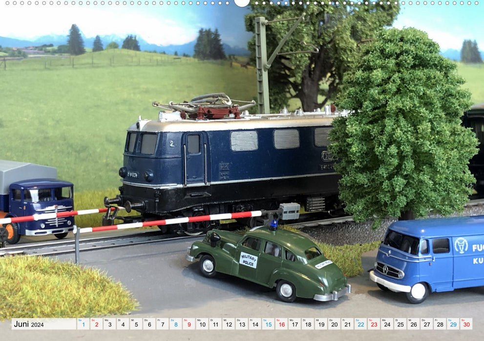 Retro model railway systems (CALVENDO Premium Wall Calendar 2024) 