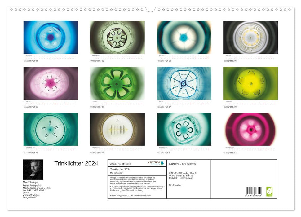 Trinklichter 2024 - Fotografien von Mio Schweiger (CALVENDO Wandkalender 2024)