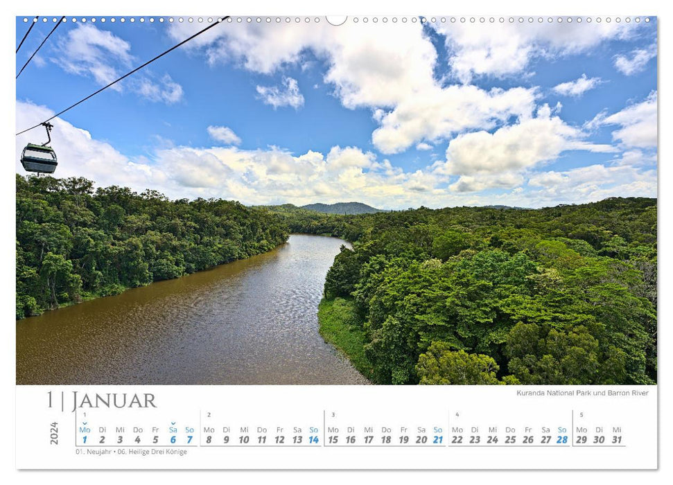 Australien - Highlights Ostküste (CALVENDO Wandkalender 2024)