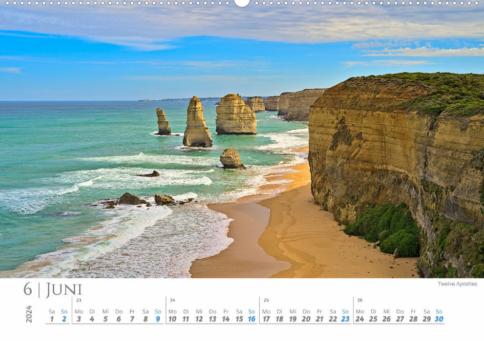 Australia - Highlights East Coast (CALVENDO Premium Wall Calendar 2024) 