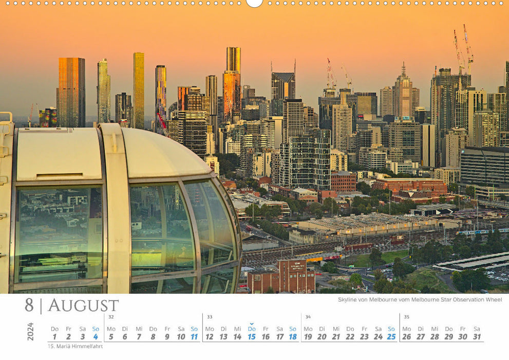Australia - Highlights East Coast (CALVENDO Premium Wall Calendar 2024) 