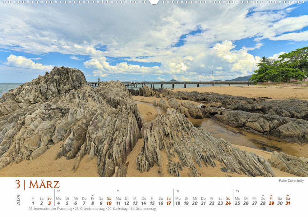 Australia - North Cairns-Brisbane (CALVENDO wall calendar 2024) 