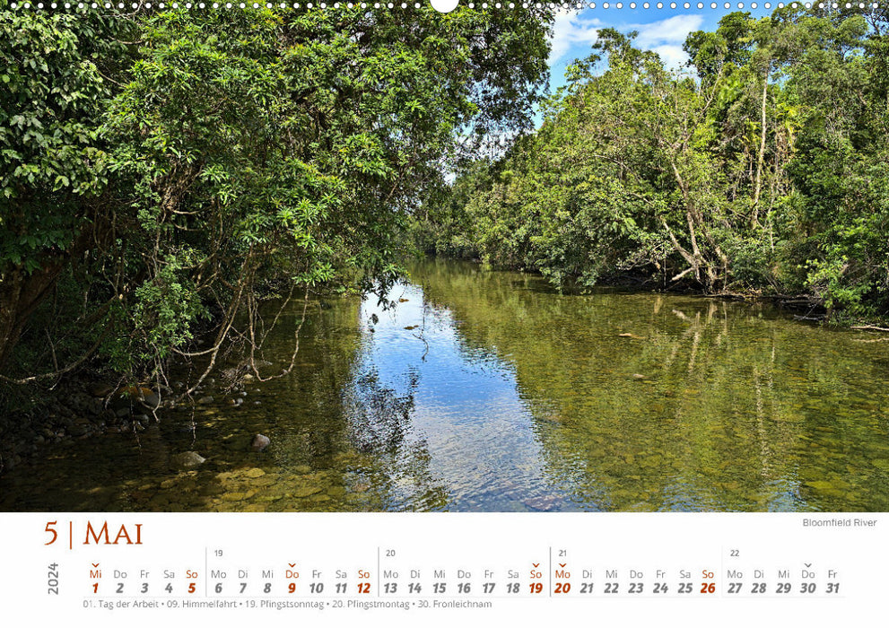 Australia - North Cairns-Brisbane (CALVENDO wall calendar 2024) 