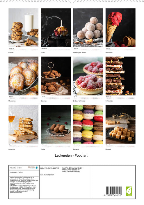 Leckereien - Food art (CALVENDO Premium Wandkalender 2024)