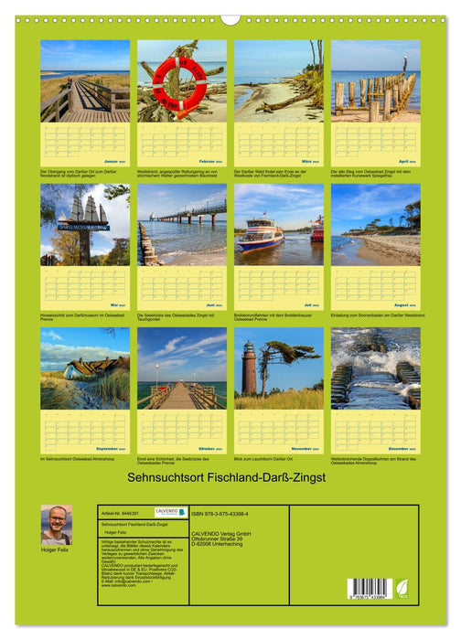 Sehnsuchtsort Fischland-Darß-Zingst (CALVENDO Wandkalender 2024)