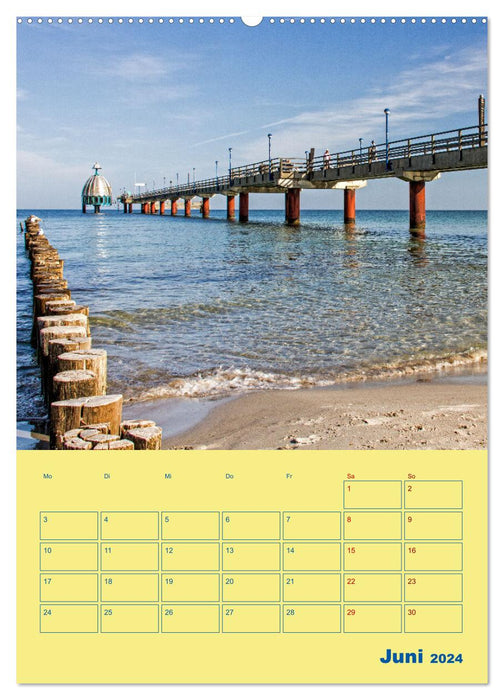 Lieu de nostalgie : Fischland-Darß-Zingst (calendrier mural CALVENDO 2024) 