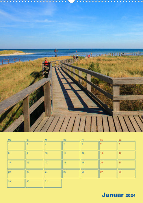 Place of longing: Fischland-Darß-Zingst (CALVENDO Premium Wall Calendar 2024) 