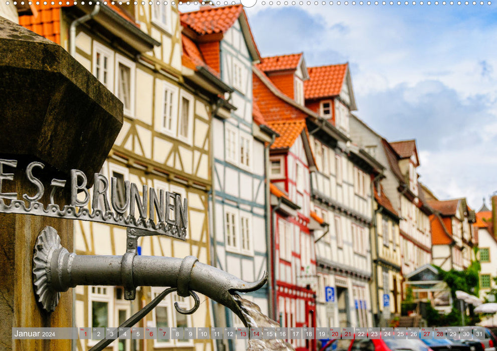 Ein Blick auf Rotenburg an der Fulda (CALVENDO Premium Wandkalender 2024)