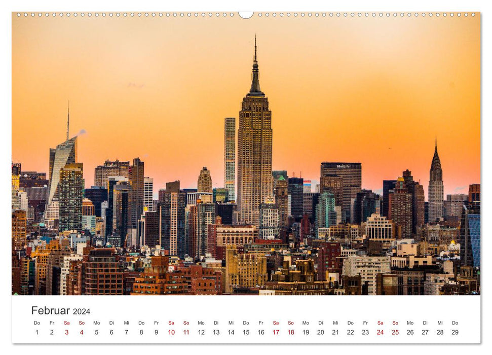 Über den Wolken in New York (CALVENDO Wandkalender 2024)