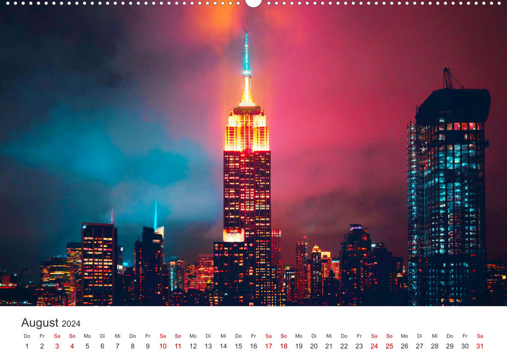 Über den Wolken in New York (CALVENDO Wandkalender 2024)
