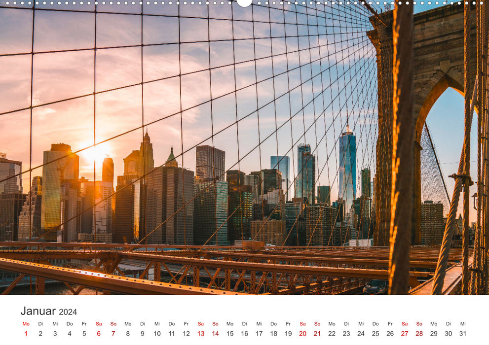 Über den Wolken in New York (CALVENDO Premium Wandkalender 2024)