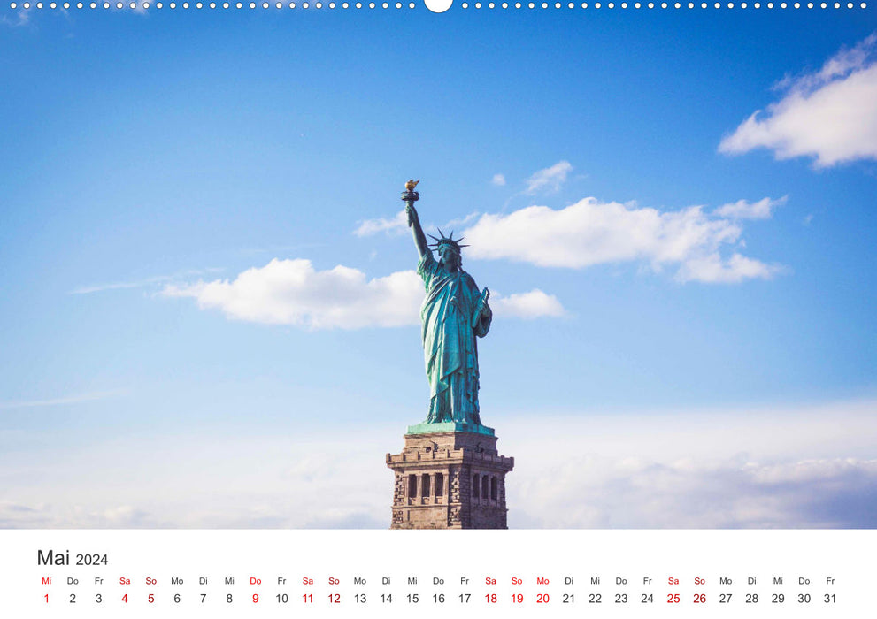 Au-dessus des nuages ​​à New York (Calvendo Premium Wall Calendar 2024) 